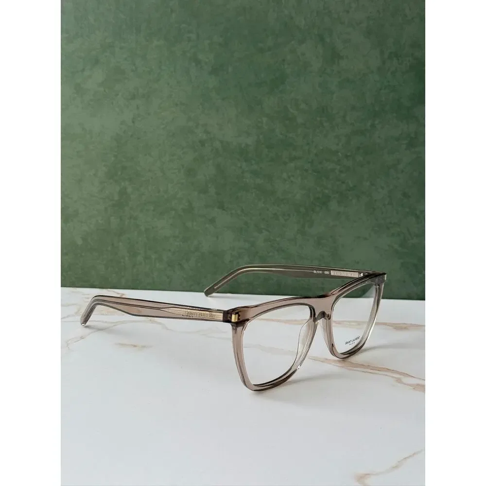 NEW Saint Laurent SL518 Transparent Beige Eyeglasses Frames